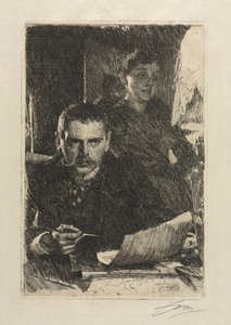 The Artist and His Wife by Anders Leonard Zorn