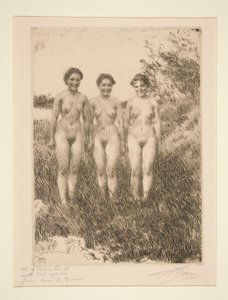 Three Sisters by Anders Leonard Zorn