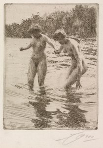 Two Bathers by Anders Leonard Zorn