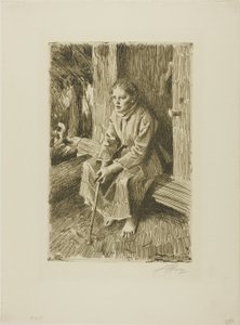 Shepherdess by Anders Leonard Zorn