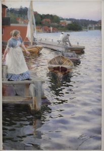 Waves Lapping by Anders Leonard Zorn