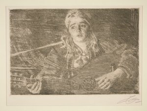 Woman with Swedish Lute