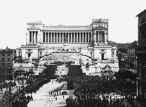 Fascist Celebration Commemorating the Unknown Soldier at the Altare della Patria (Altar of the Fatherland) in Rome, 04/11/1922