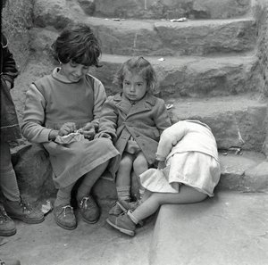 Group of Children in Scalilla, Palermo, Sicily, Italy