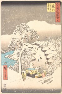 Fujikawa, a Village in the Mountains Formerly Called Miyajiyama by Ando Hiroshige