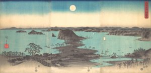 Full Moon at Kanazawa, Province of Musashi by Ando Hiroshige