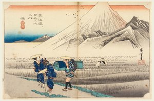Hara, Fuji at Daybreak, in The Fifty-Three Stations of the Tokaido Road by Ando Hiroshige
