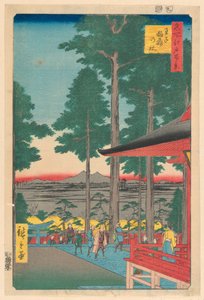 Inari Shrine at Oji from the Series One Hundred Famous Views of Edo by Ando Hiroshige