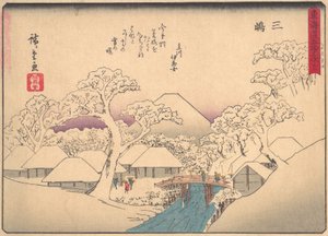 Mishima, from the Series The Fifty-three Stations of the Tokaido Road by Ando Hiroshige