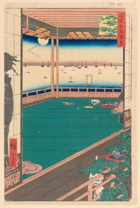 Moon Cape (Tsuki-no-misaki) From the Series One Hundred Famous Views of Edo by Ando Hiroshige