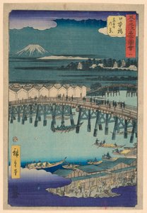 Nihonbashi from the series 53 Stations of Tokaido