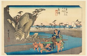 Okitsu River, in The Fifty-Three Stations of the Tokaido Road