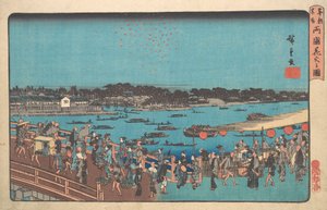 Ryogoku Hanabi no Zu, ca. 1841 by Ando Hiroshige