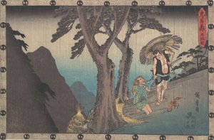 Sadakuro Threatening to Kill Yoichibei, ca. 1840