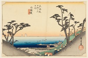 Shirasuka Pass, in The Fifty-Three Stations of the Tokaido Road by Ando Hiroshige