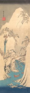 Snowy Gorge by Ando Hiroshige