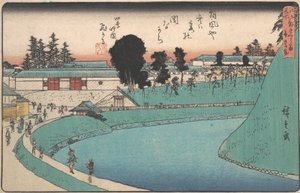 Soto Sakurada Benkei Bori by Ando Hiroshige
