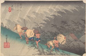 Sudden Shower in Shono, ca. 1833-34