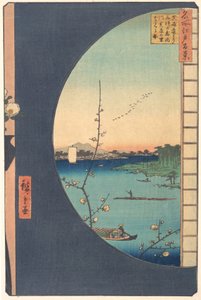Susaki Hen-yori Suijin no Mori, Uchikawa, 1857 by Ando Hiroshige