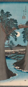 The Monkey Bridge in Kai Province by Ando Hiroshige