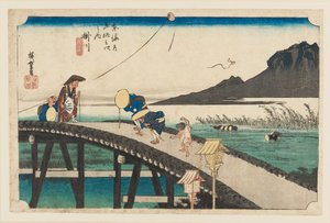 Woodblock Print - Kakegawa Akibayama enbo by Ando Hiroshige
