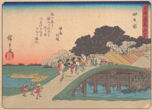 Yokkaichi, from the series The Fifty-three Stations of the Tokaido Road by Ando Hiroshige