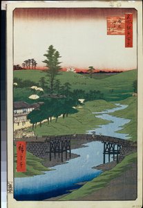 One Hundred Famous Views of Edo: Hiroo on Furukawa River by Ando or Utagawa Hiroshige
