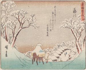 Fujikawa by Ando or Utagawa Hiroshige
