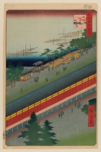 Hall of Thirty-Three Bays, Fukagawa by Ando or Utagawa Hiroshige