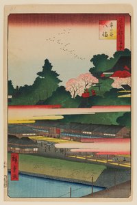 Ichigaya Hachiman Shrine by Ando or Utagawa Hiroshige