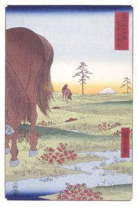 Kogane Plain In Shimosa Province by Ando or Utagawa Hiroshige