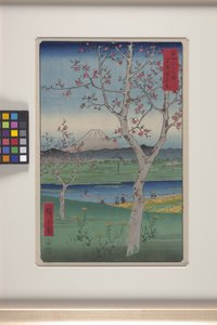 Koshigaya in Musashi Province by Ando or Utagawa Hiroshige