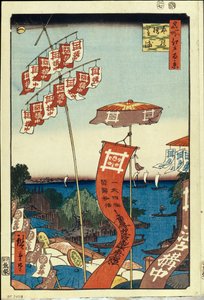 Kanasugi Bridge and Shibaura (One Hundred Famous Views of Edo)