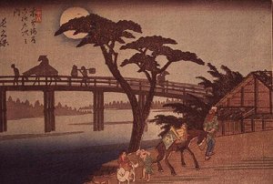 Moonlight over Nagacubo, c.1840