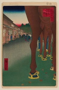 Naito Shinjuku, Yotsuya by Ando or Utagawa Hiroshige