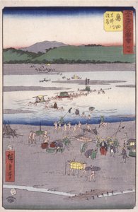 Shimada by Ando or Utagawa Hiroshige