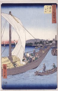 Station 43, Kuwana by Ando or Utagawa Hiroshige