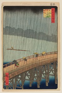 Sudden Shower Over Shin-Ohashi Bridge and Atake by Ando or Utagawa Hiroshige