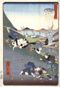 View of Nishitomizaka in Koishikawa by Ando or Utagawa Hiroshige