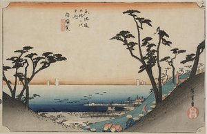 View of Shiomizaka by Ando or Utagawa Hiroshige