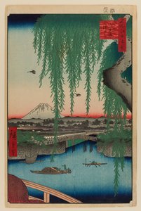 Yatsumi Bridge by Ando or Utagawa Hiroshige