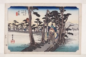 Yoshiwara: Mount Fuji on the Left