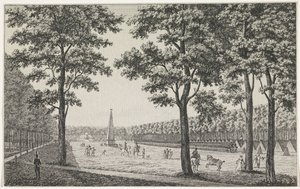View of the French Camp on the Malieveld in The Hague in Honor of the Accession of Louis Napoleon