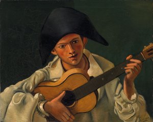 Bust of Harlequin with Guitar by Andre Derain