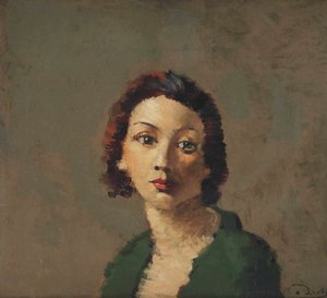 The Redhead in a Green Blouse by Andre Derain