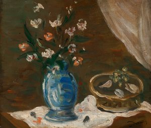 Still Life with Flowers - Blue Vase by Andre Derain
