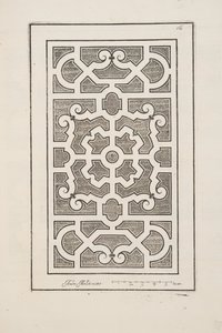Design for Parterre, from Theatre des Plans et Jardinages, pub.1652 (engraving)