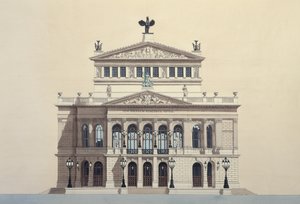 Opera House, Frankfurt, Germany by Andras Kaldor