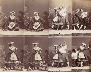 Eugénie Schlosser and Coralli, 1863 by Andre Adolphe Eugene Disderi