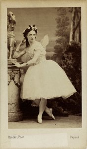 Portrait of the Ballet Dancer Marfa Muravyeva in the Ballet Diavolina by Andre Adolphe Eugene Disderi